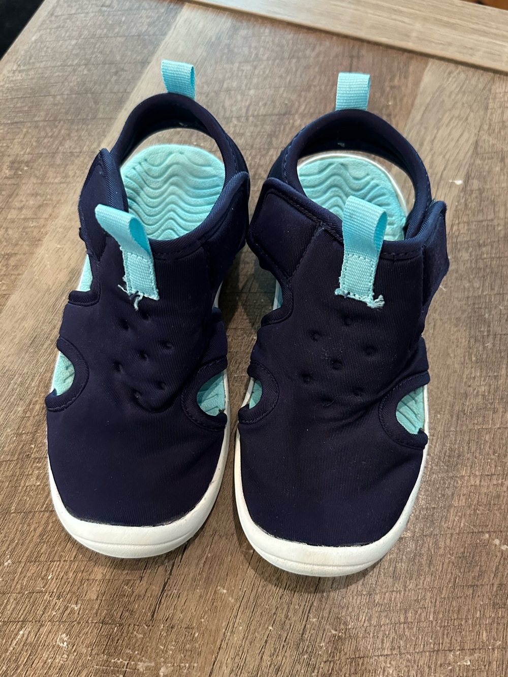 Kids Navy and Aqua Active water Sandals